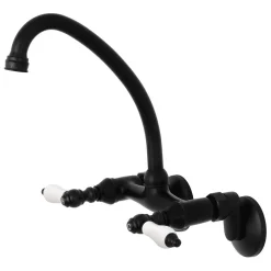 Online Wall Mount 2-Handle Kitchen Faucet Wall Mounted Kitchen Faucets