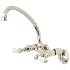 Online Wall Mount 2-Handle Kitchen Faucet Wall Mounted Kitchen Faucets