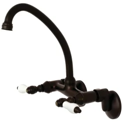 Online Wall Mount 2-Handle Kitchen Faucet Wall Mounted Kitchen Faucets