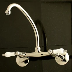 Online Wall Mount 2-Handle Kitchen Faucet Wall Mounted Kitchen Faucets