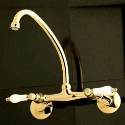 Online Wall Mount 2-Handle Kitchen Faucet Wall Mounted Kitchen Faucets
