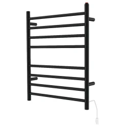 New Wall Mount Hardwired or Plug-In Towel Warmer in Matte Black Towel Warmers|Towel Warmers