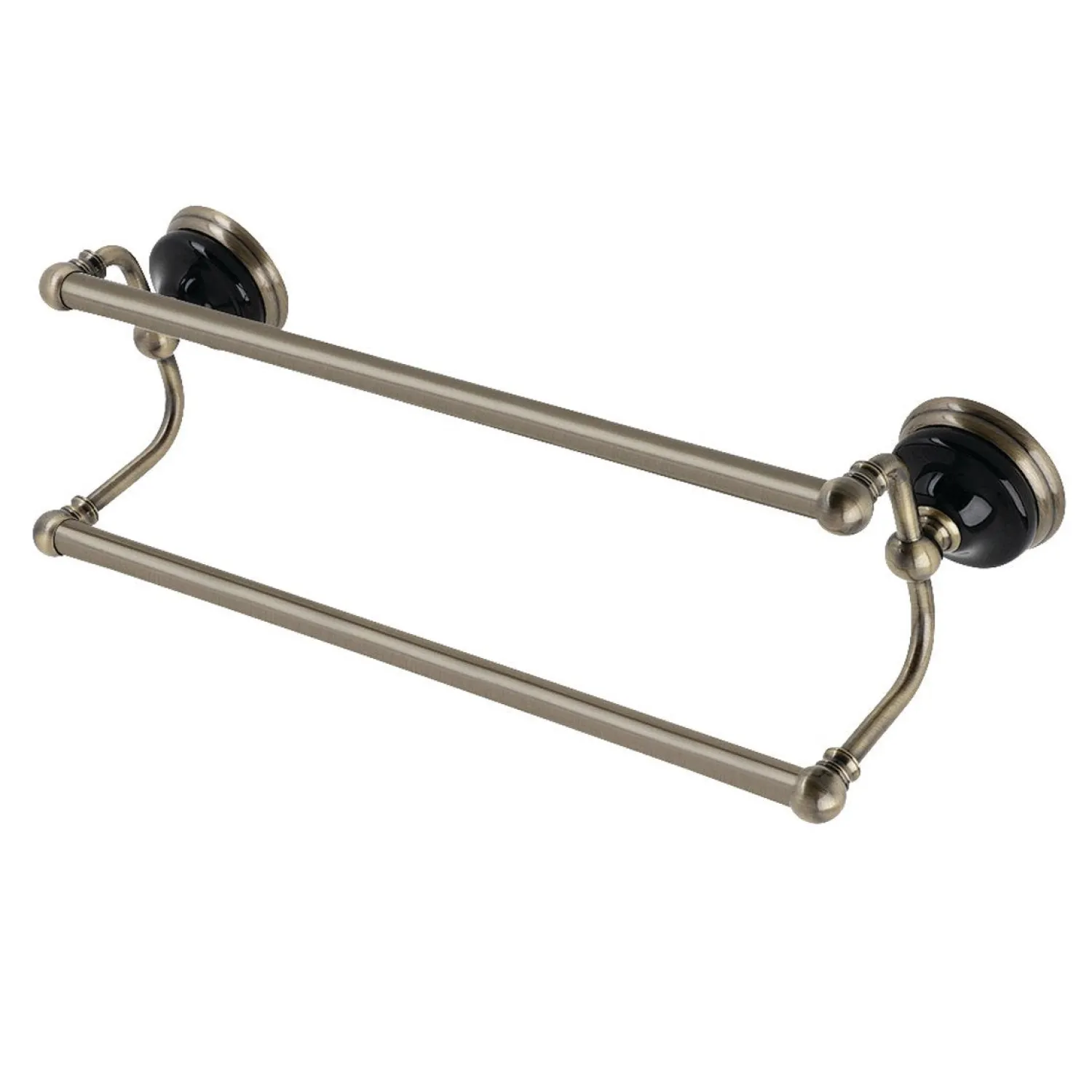 New Water Onyx 18-Inch Dual Towel Bar Towel Bars