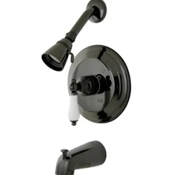 Sale Water Onyx NB3630PL Pressure Balanced Tub and Shower Faucet with Porcelain Lever Handle Tub & Shower Sets