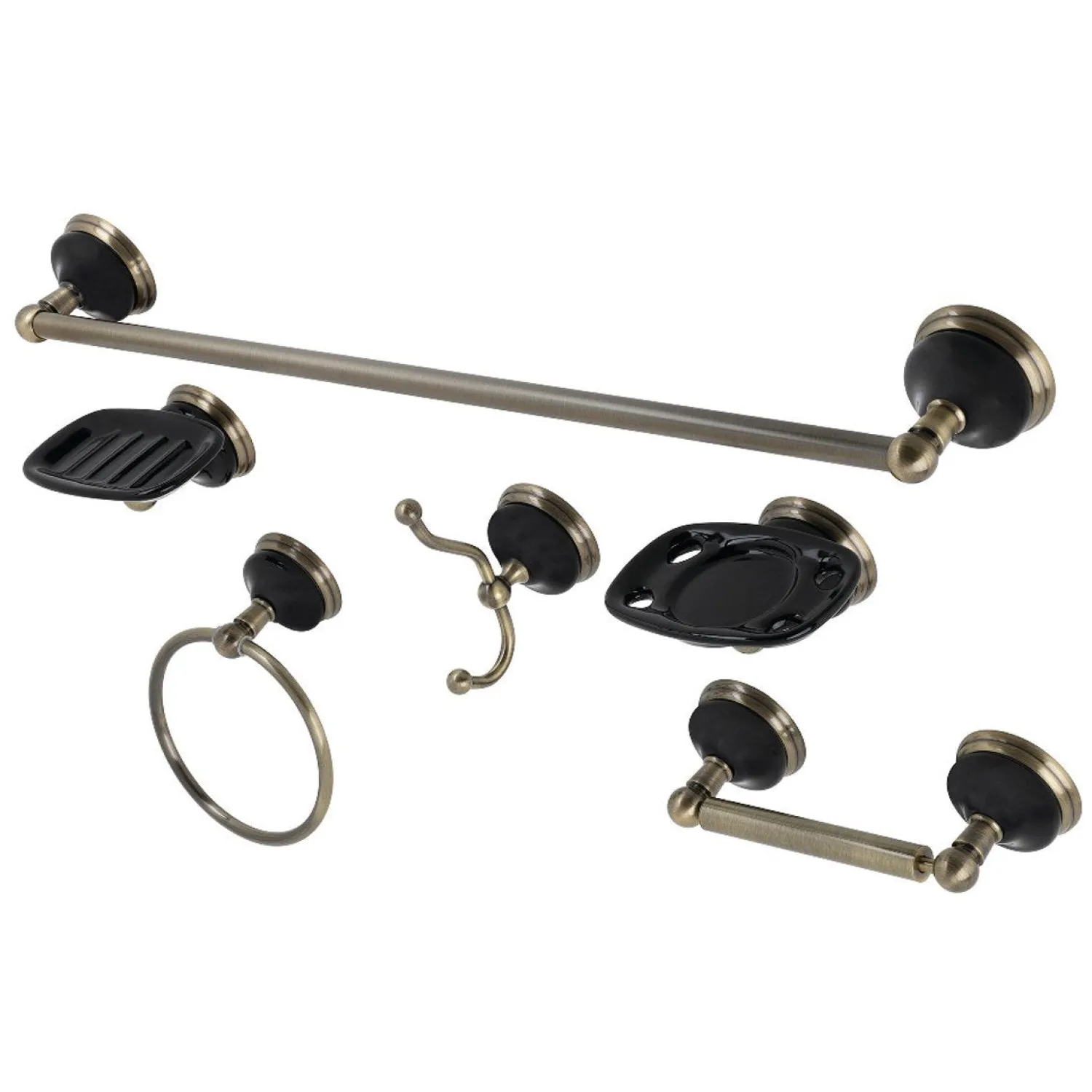 Water Onyx 6-Piece Bathroom Accessory Set Accessory Packages
