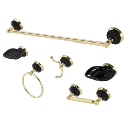 Water Onyx 6-Piece Bathroom Accessory Set Accessory Packages