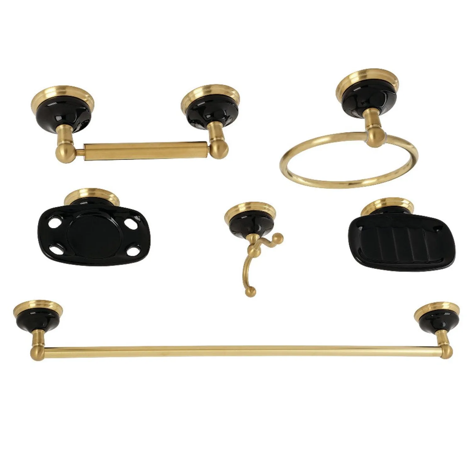 Water Onyx 6-Piece Bathroom Accessory Set Accessory Packages