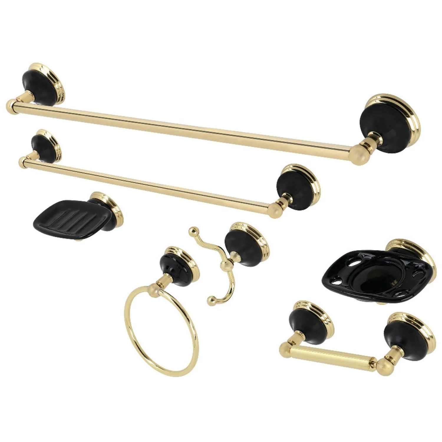 Water Onyx 7-Piece Bathroom Accessory Set Accessory Packages