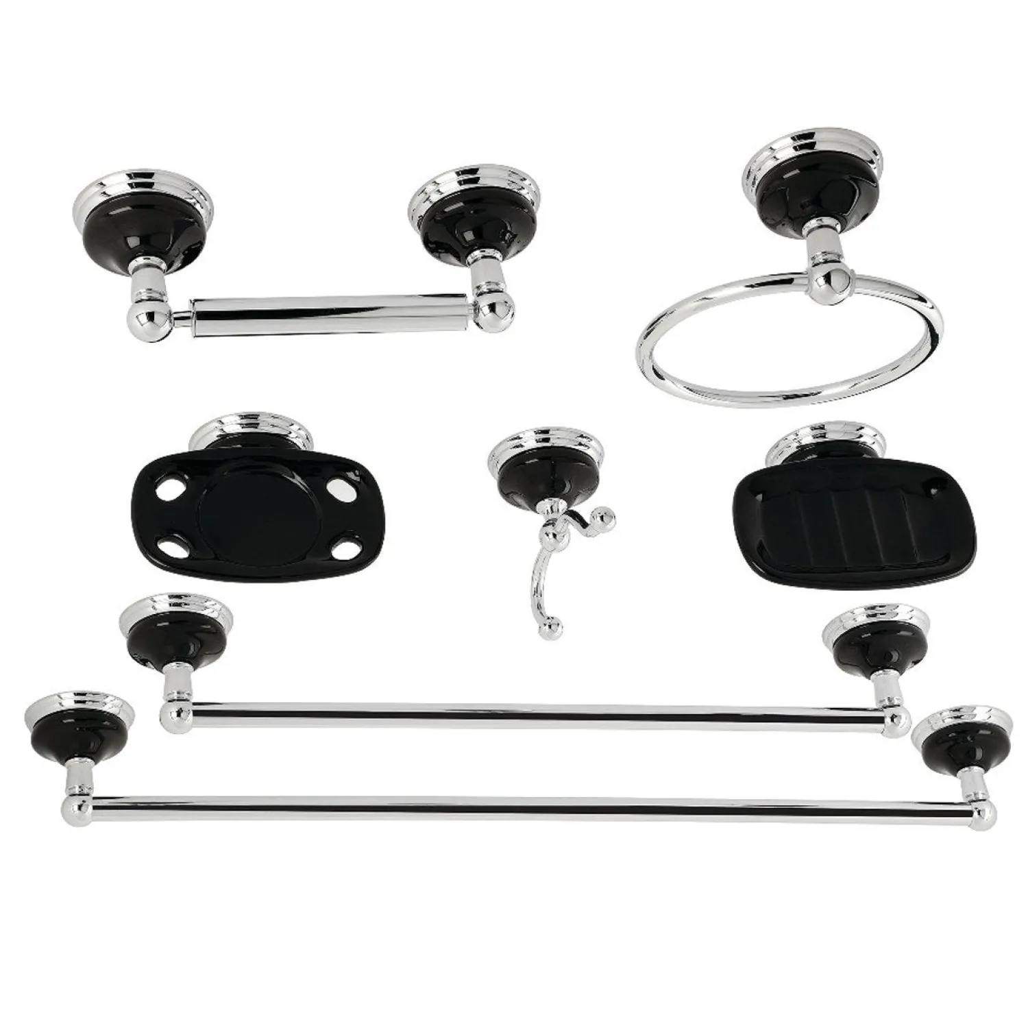 Water Onyx 7-Piece Bathroom Accessory Set Accessory Packages