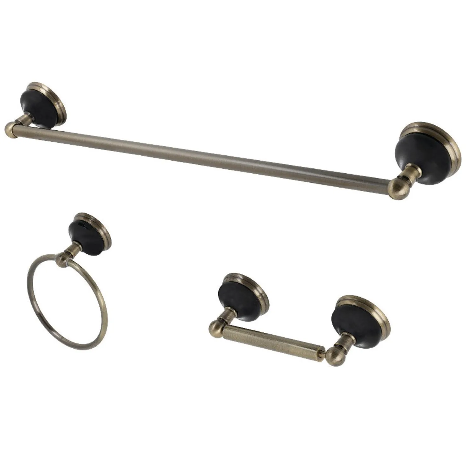 Sale Water Onyx 3-Piece 26.75" Bathroom Accessory Set Accessory Packages