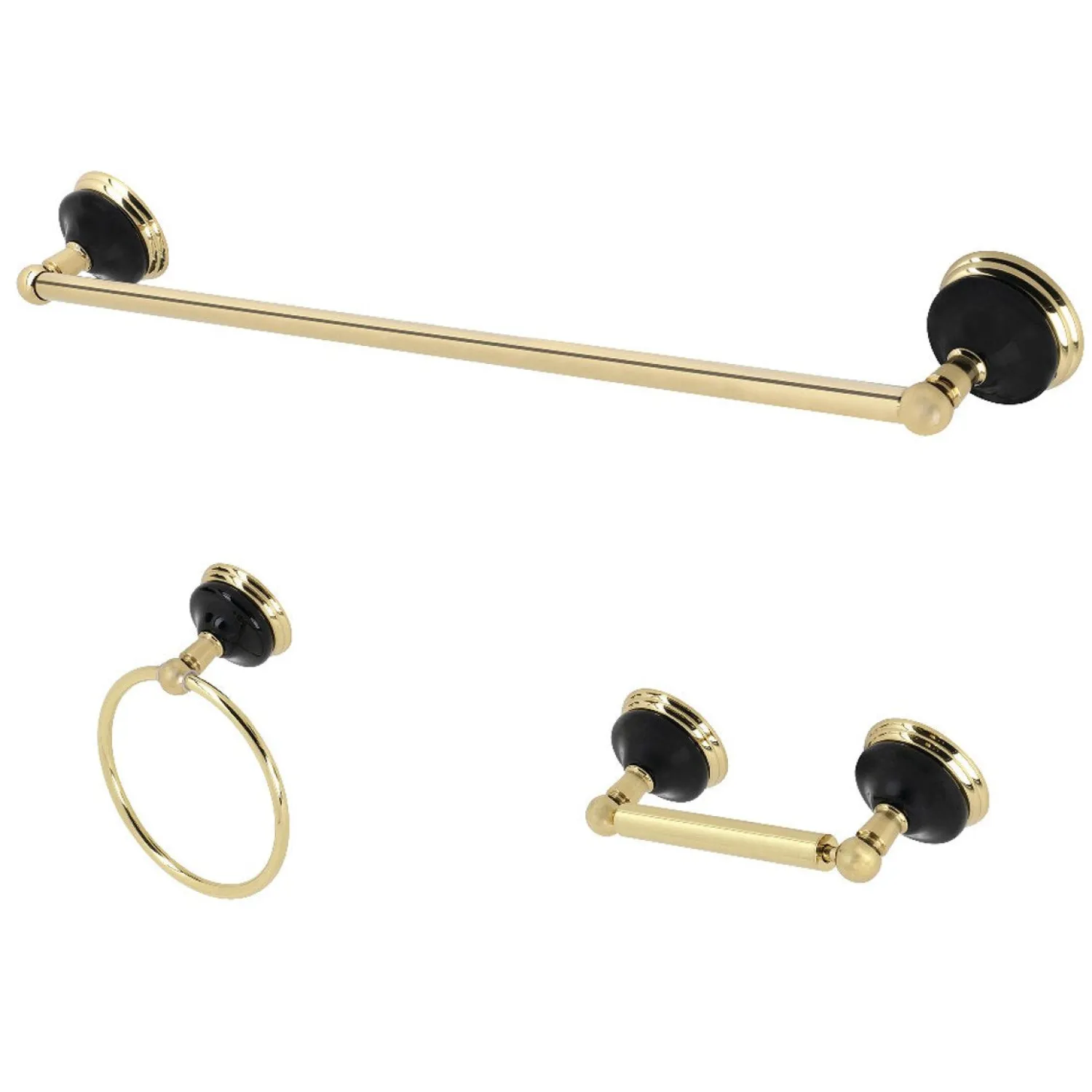 Sale Water Onyx 3-Piece 26.75" Bathroom Accessory Set Accessory Packages