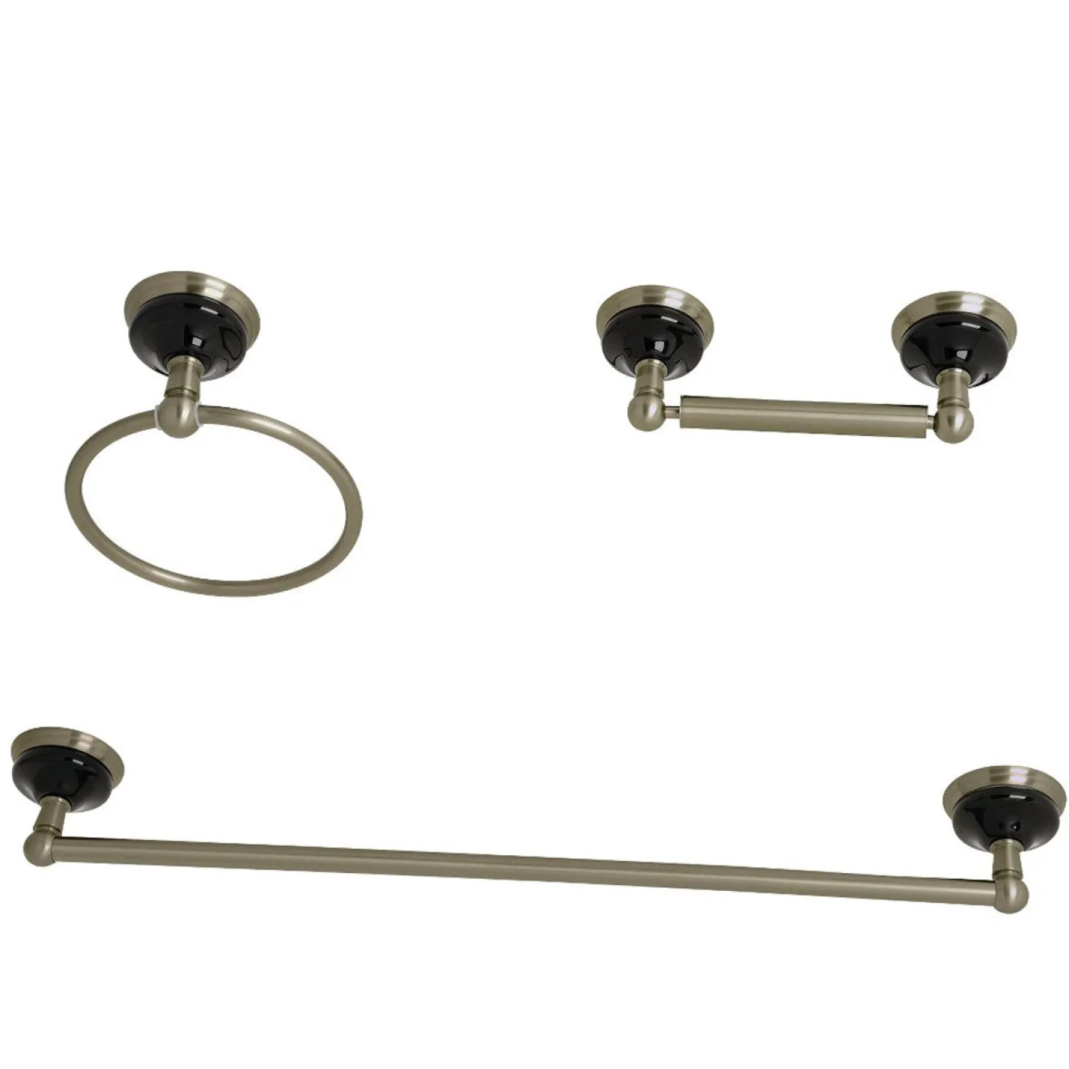 Discount Water Onyx 3-Piece 20.75" Bathroom Accessory Set Accessory Packages