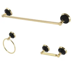 Discount Water Onyx 3-Piece 20.75" Bathroom Accessory Set Accessory Packages