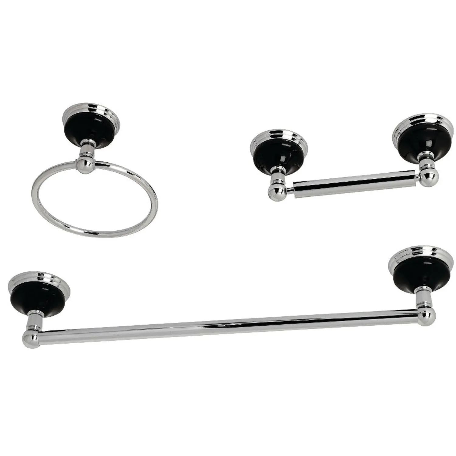 Discount Water Onyx 3-Piece 20.75" Bathroom Accessory Set Accessory Packages