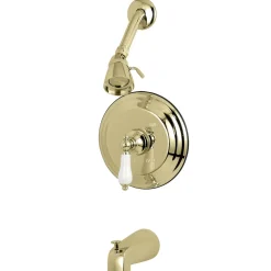 Best Water Saving Restoration Tub and Shower Faucet with Porcelain Lever Handles Tub & Shower Sets
