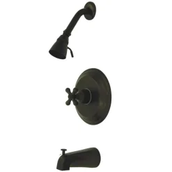 Best Water Saving Restoration Tub and Shower Faucet with Cross Handles Tub & Shower Sets