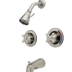 Sale Water Saving Vintage Tub and Shower Faucet with Pressure Balanced Valve and Dual Handle Tub & Shower Sets