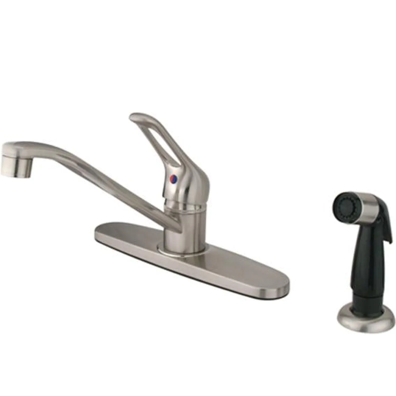 Online Water Saving Wyndham Centerset Kitchen Faucet with Single Loop Handle and Side Sprayer Faucets With Side Spray