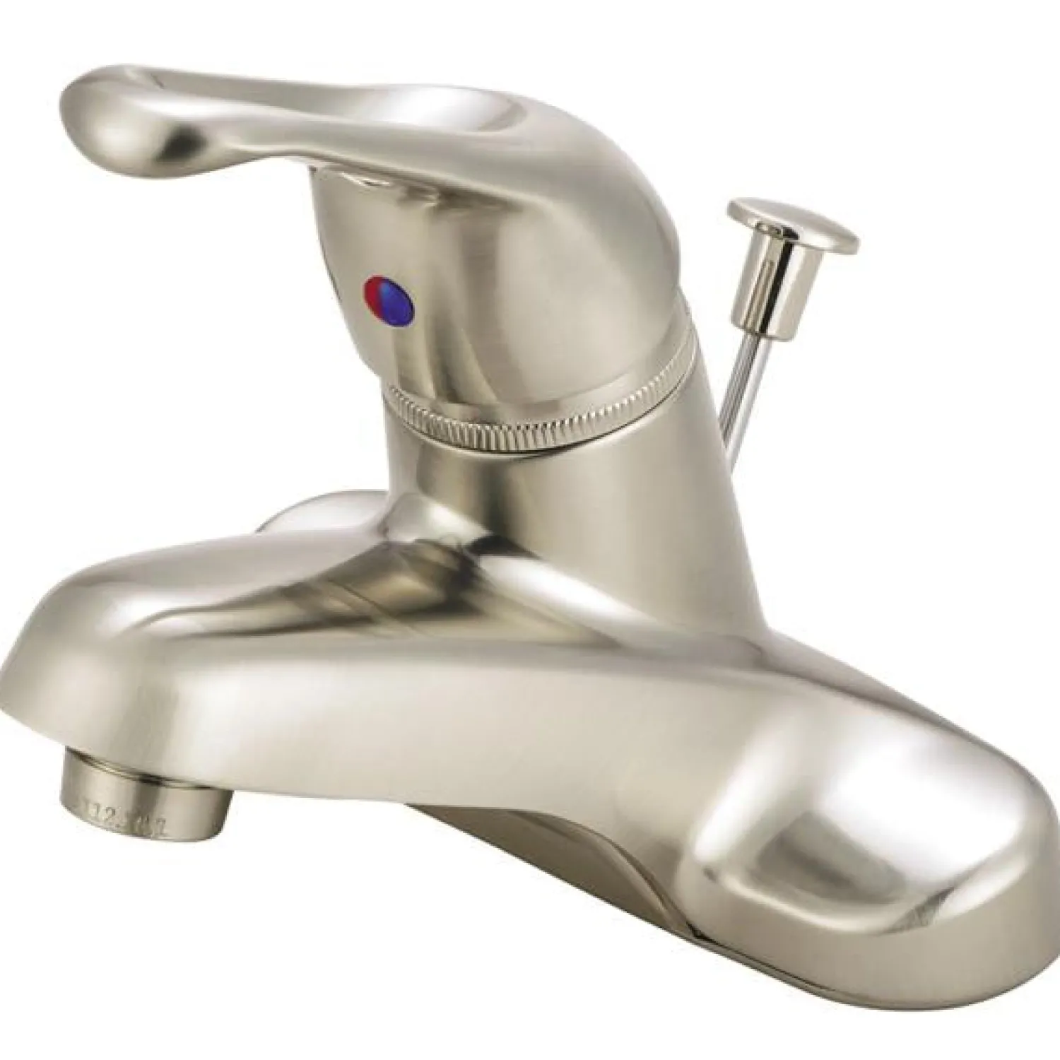 Sale Water Saving Wyndham Centerset Lavatory Faucet with Single Loop Handle and ABS Pop-up 4" Center Set