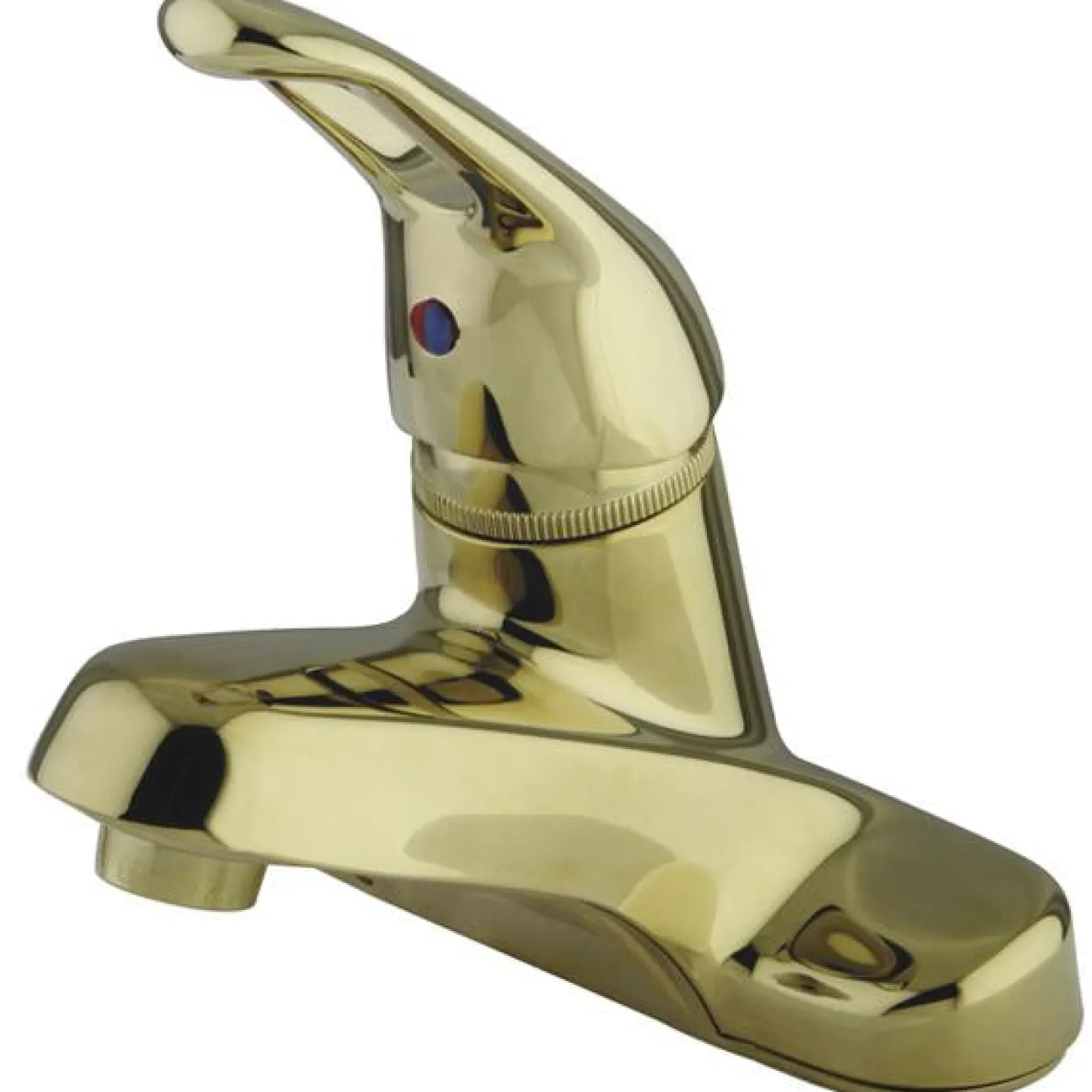 Hot Water Saving Wyndham Centerset Lavatory Faucet with Single Loop Handle 4" Center Set