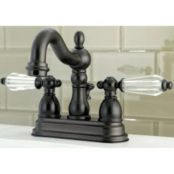 Wilshire Classic 4" Centerset Lavatory Faucet with Brass Pop-up 4" Center Set