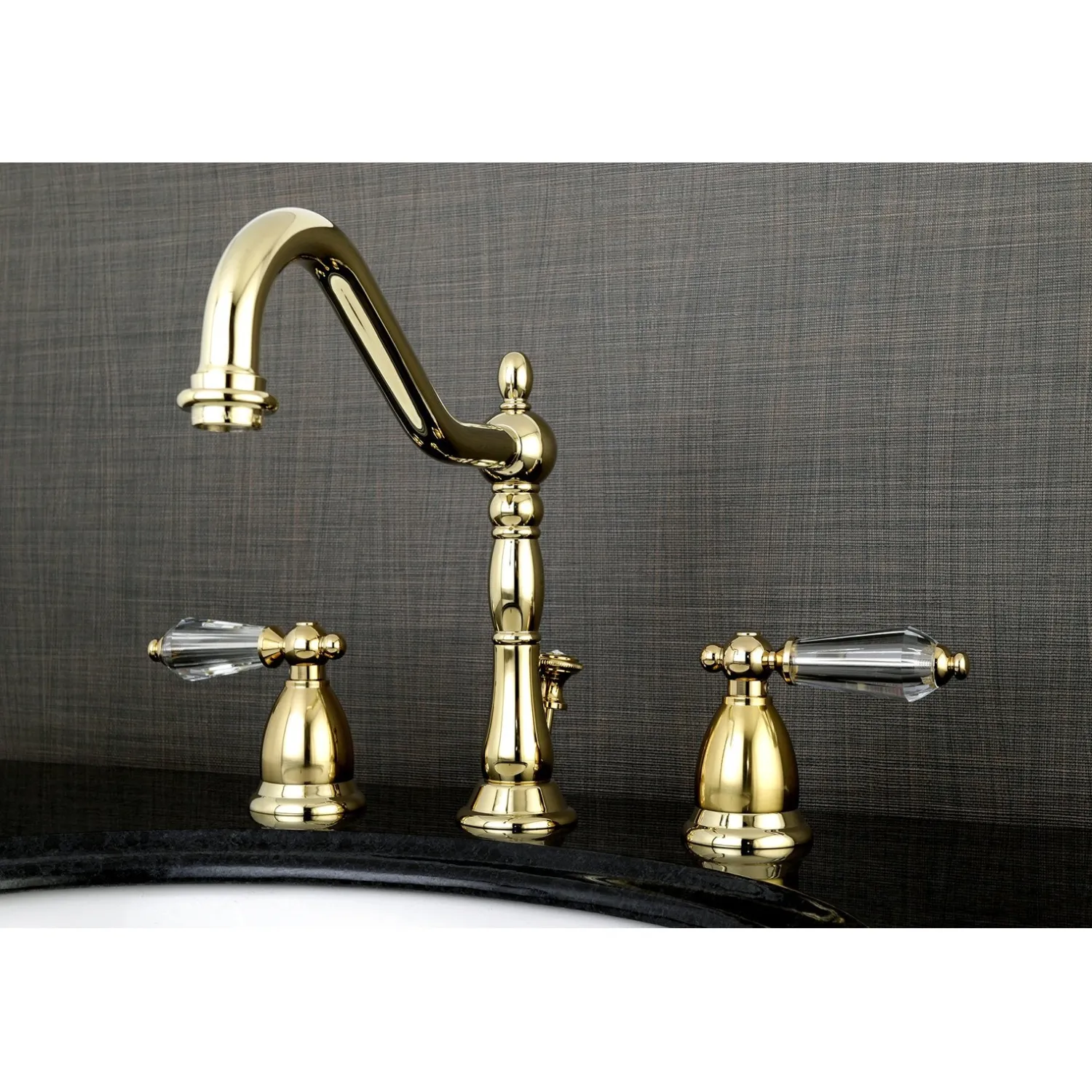 Outlet Wilshire 8" to 16" Widespread Lavatory Faucet with Brass Pop-up 8" Widespread