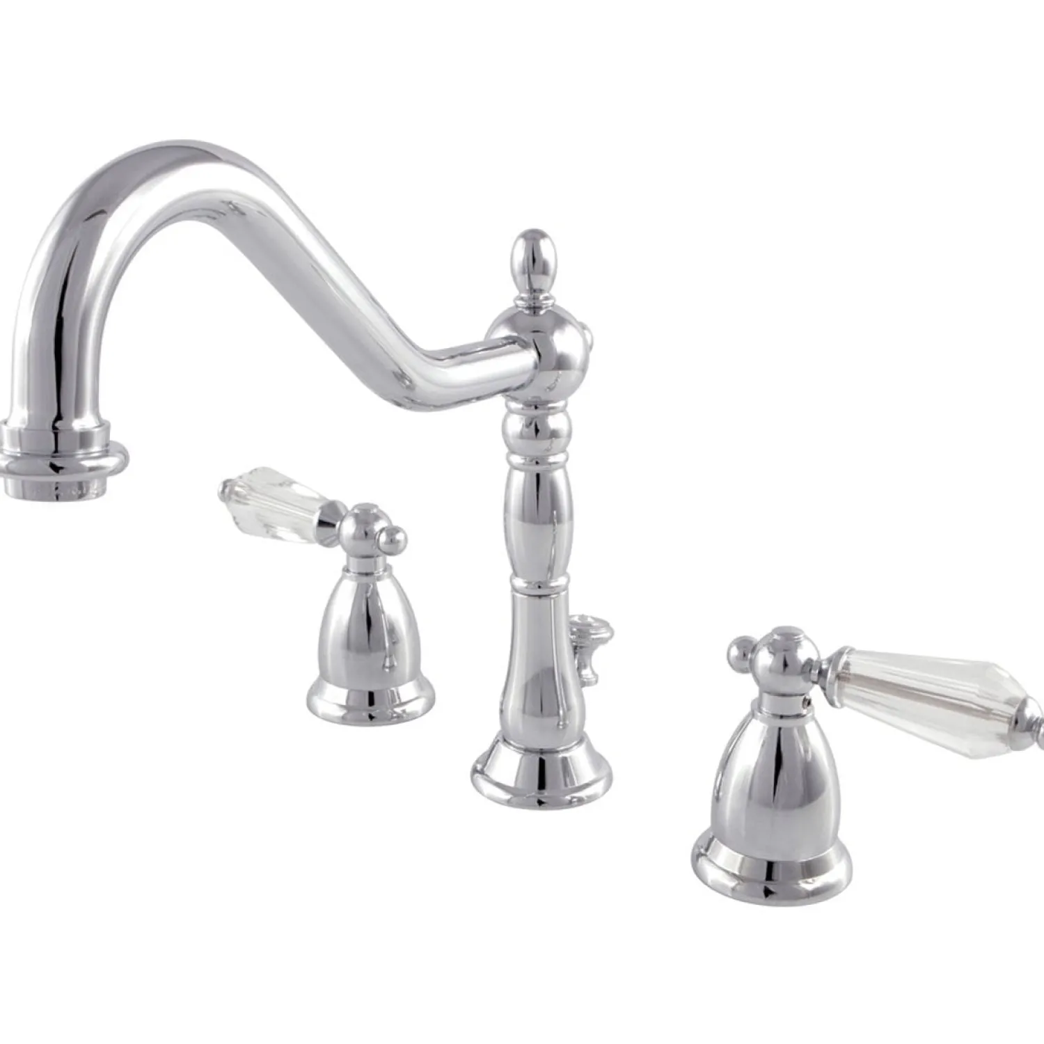 Outlet Wilshire 8" to 16" Widespread Lavatory Faucet with Brass Pop-up 8" Widespread