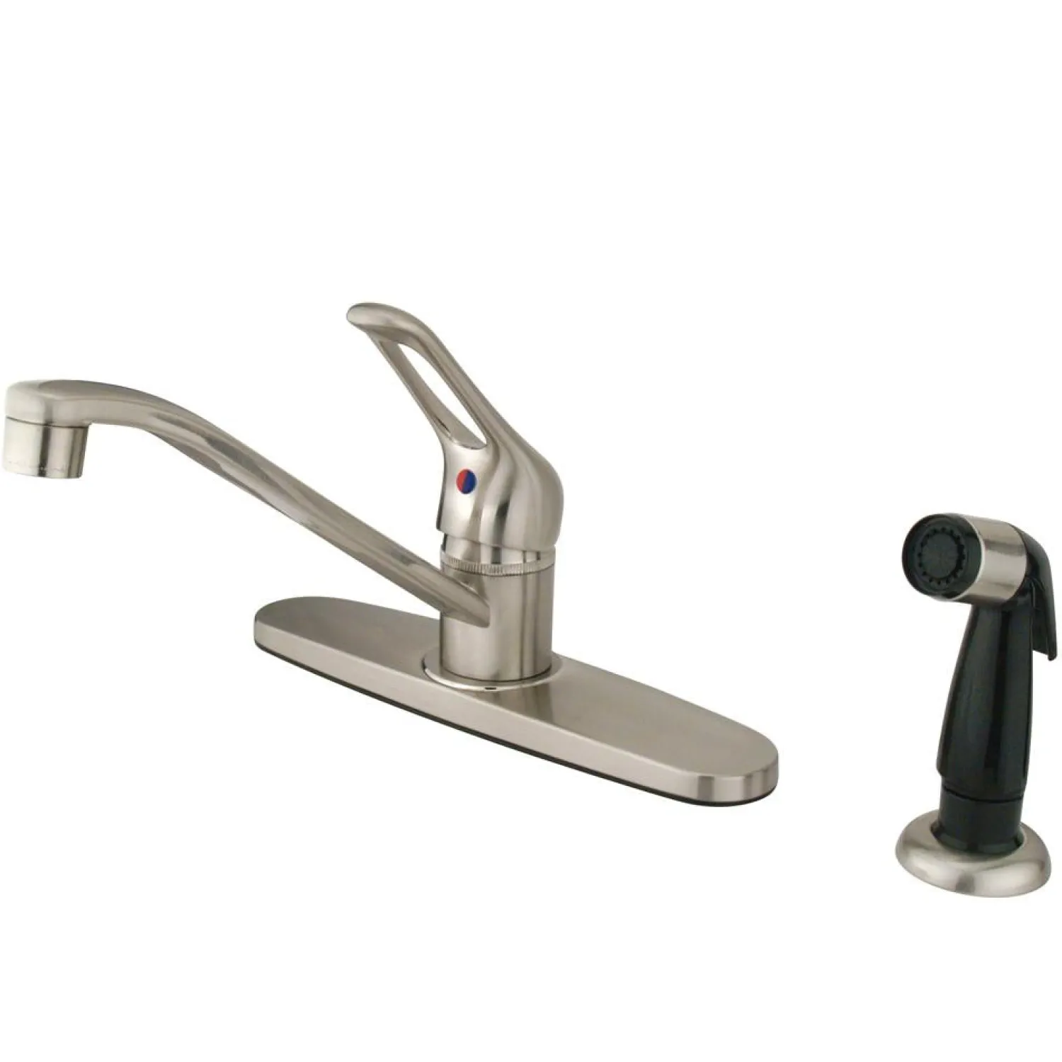 Hot Wyndham Single Handle Kitchen Faucet with Sprayer Faucets With Side Spray