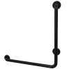 Sale 24" x 24" L-Shaped ADA Grab Bar in Matte Black Grab Bars
