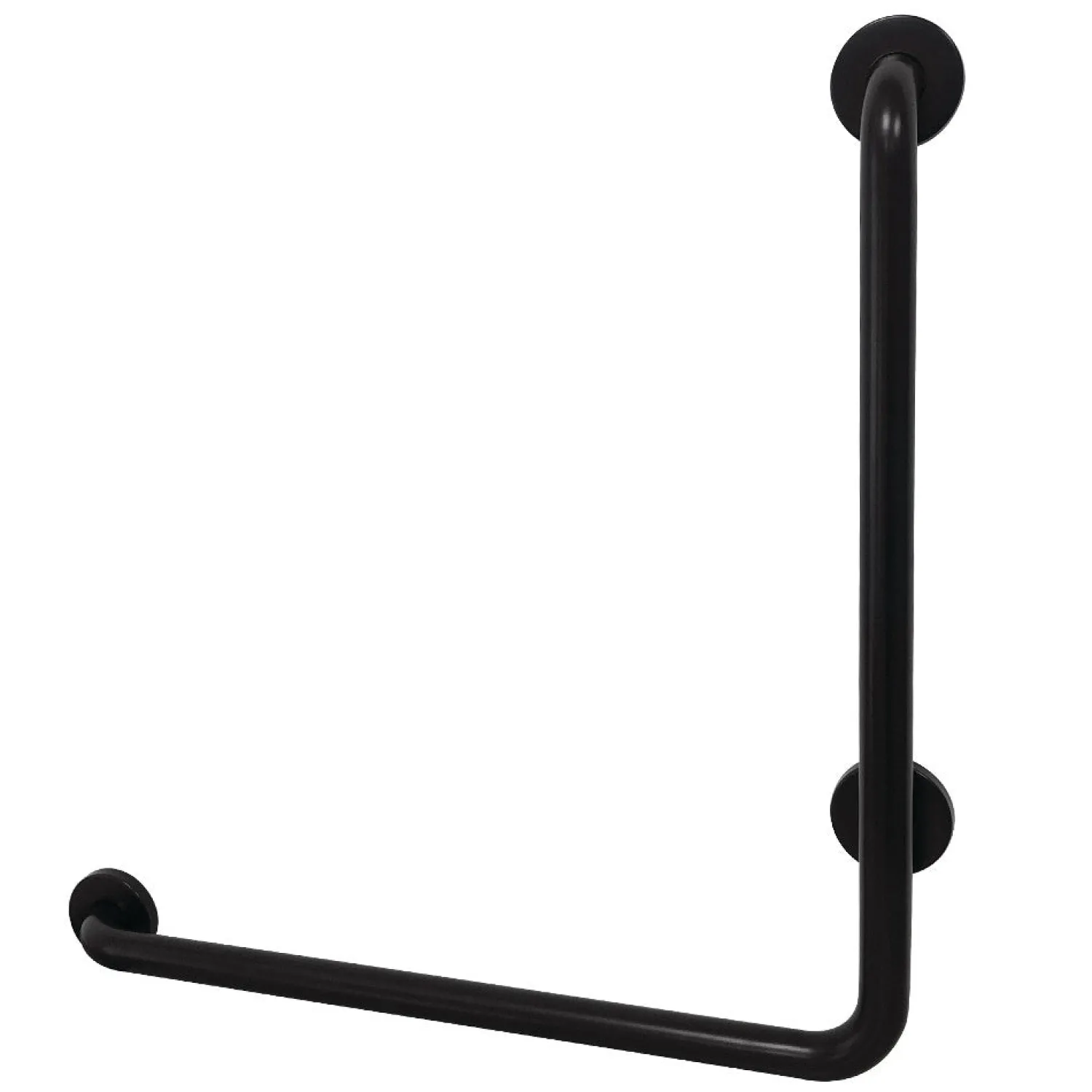 Sale 24" x 24" L-Shaped ADA Grab Bar in Matte Black Grab Bars