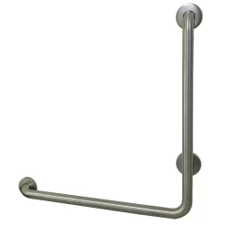 Clearance 24" x 24" L-Shaped ADA Grab Bar in Brushed Nickel Grab Bars