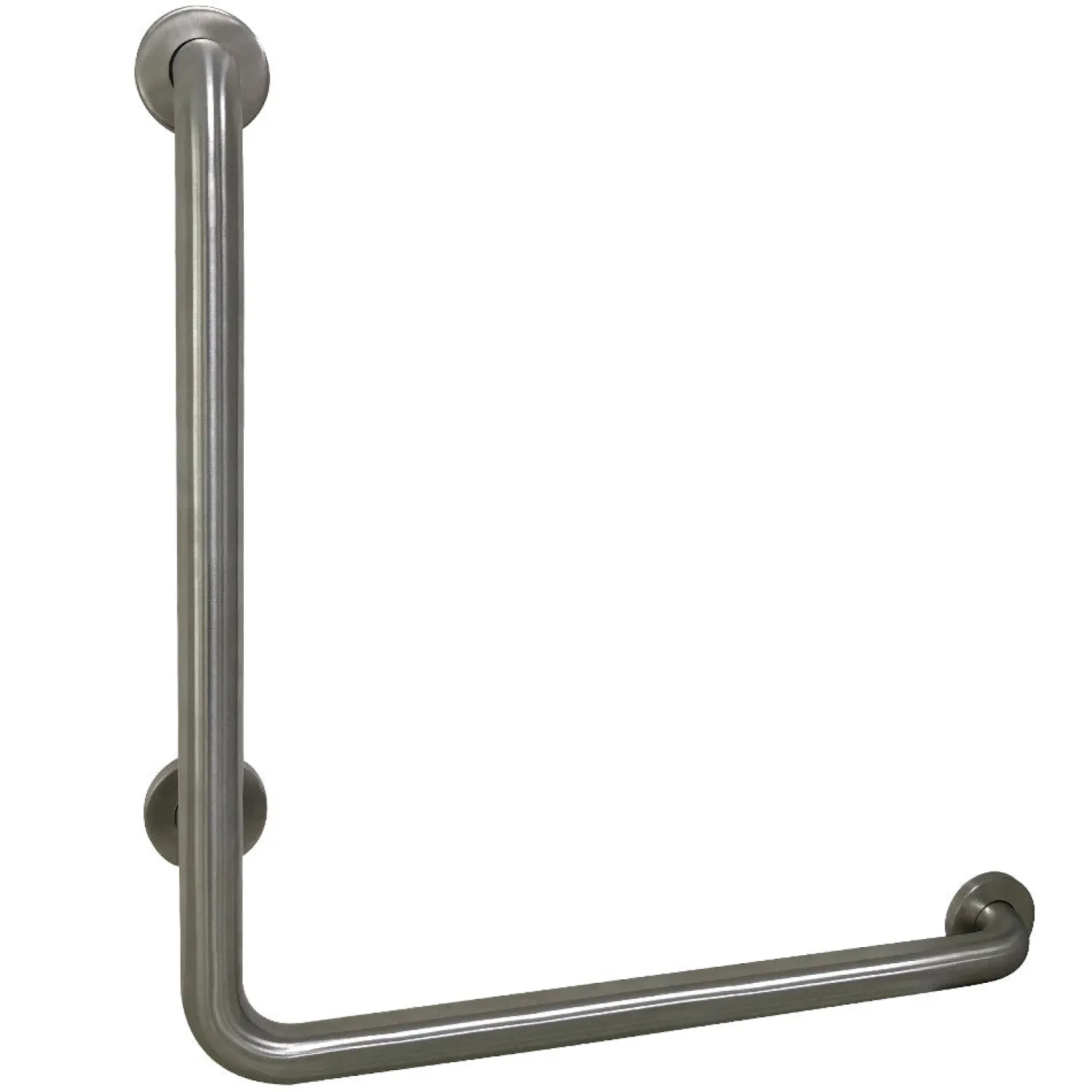 Best 24" x 24" L-Shaped Stainless Steel ADA Grab Grab Bars