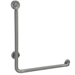 Clearance 24" x 24" L-Shaped Stainless Steel ADA Grab Grab Bars