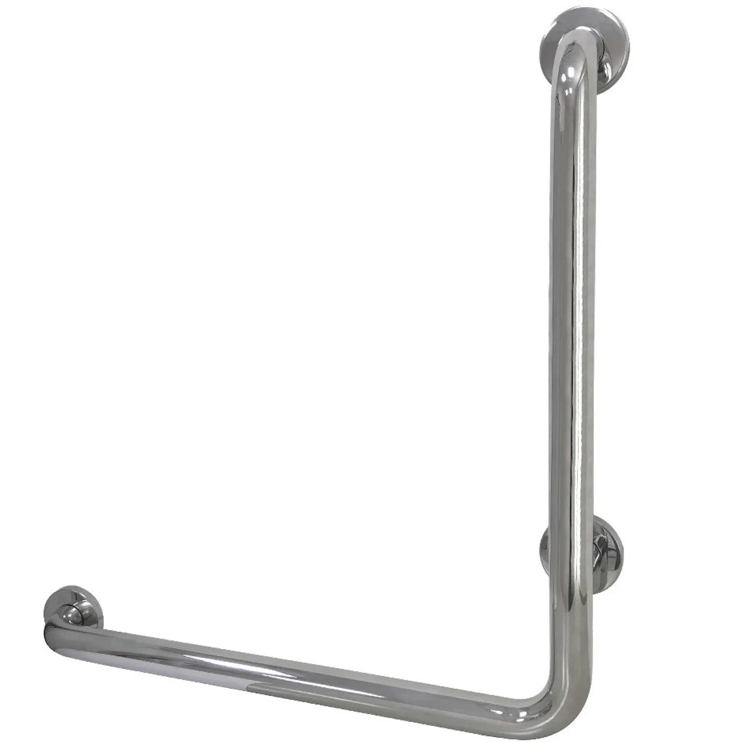 24" x 24" L-Shaped Stainless Steel ADA Grab Grab Bars
