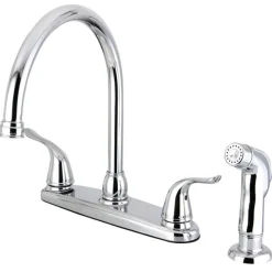 Outlet Yosemite 8-Inch Centerset Kitchen Faucet with Matching Side Sprayer Faucets With Side Spray