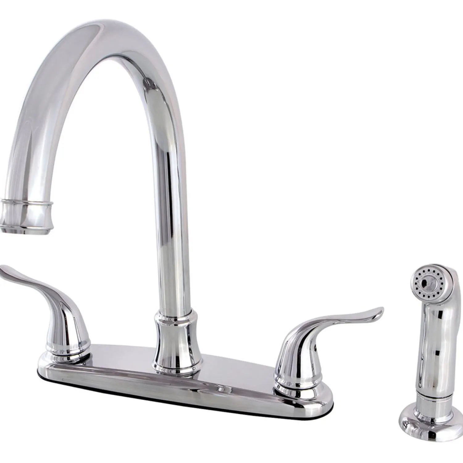Outlet Yosemite 8-Inch Centerset Kitchen Faucet with Side Sprayer Faucets With Side Spray