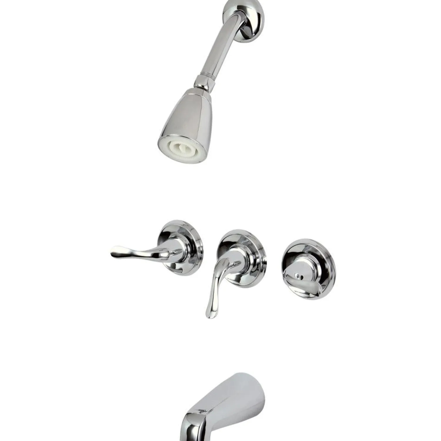 Clearance Yosemite Three Handle Tub Shower Faucet Tub & Shower Sets