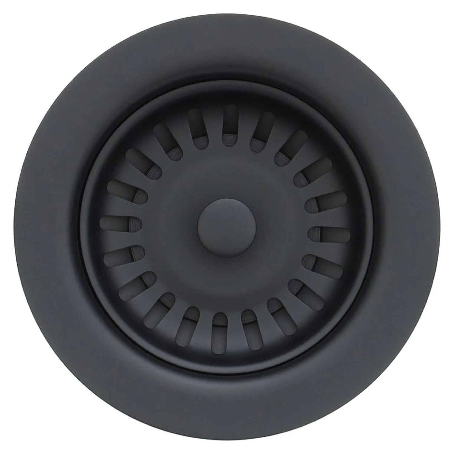Outlet 3.5″ Kitchen Basket Strainer Drain in Matte Black Sink Drains, Disposer Flanges & Air Gaps