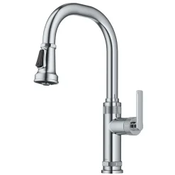 Best Allyn Chrome Nut & Bolt Diamond Cut Kitchen Faucet Single Hole