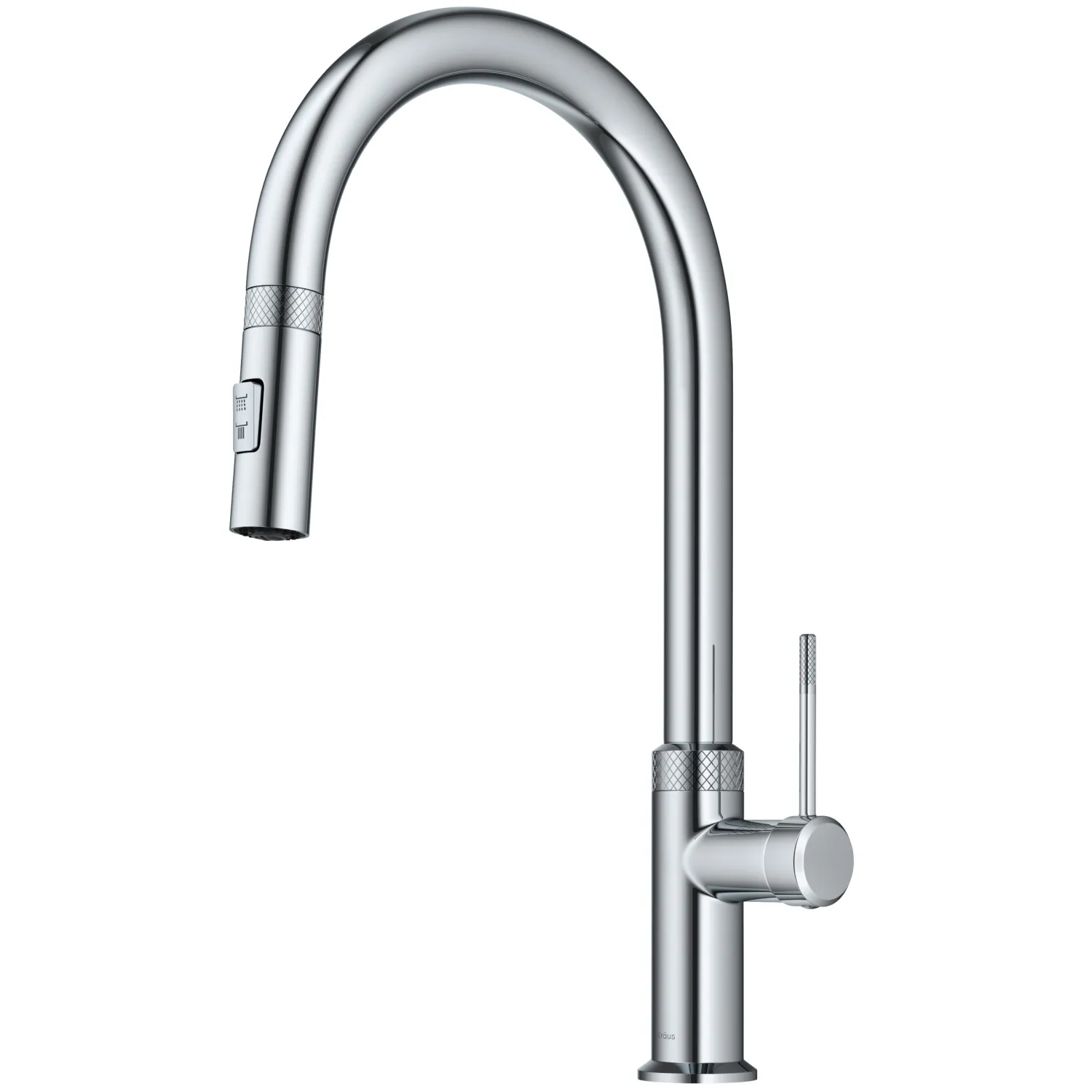 Clearance Allyn Chrome Single Handle Kitchen Faucet with Diamond Cut- ** Discontinued Single Hole