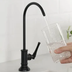 Outlet Allyn Drinking Water Dispenser Kitchen Faucet in Matte Black Single Hole|Water Filter Faucets