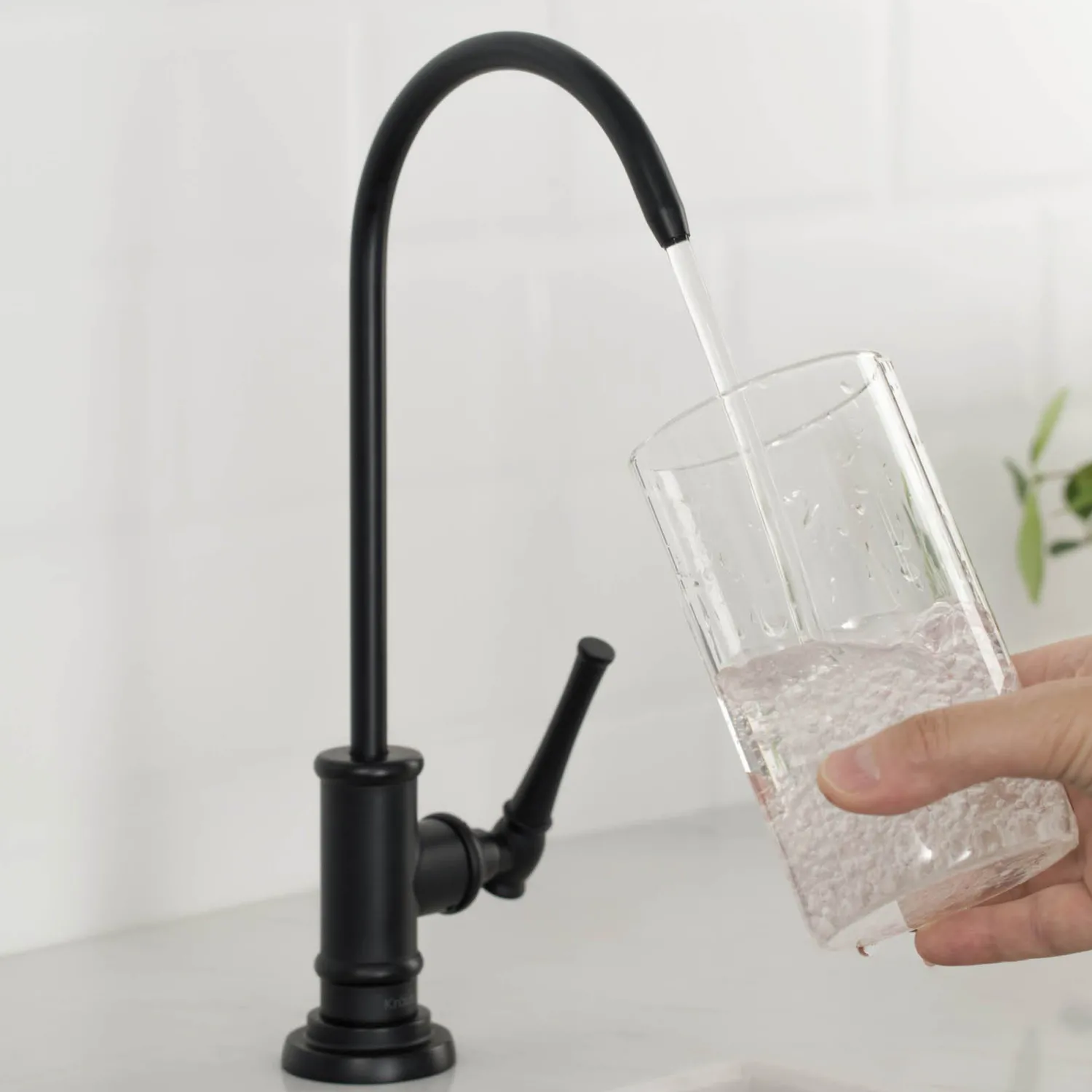 Outlet Allyn Drinking Water Dispenser Kitchen Faucet in Matte Black Single Hole|Water Filter Faucets