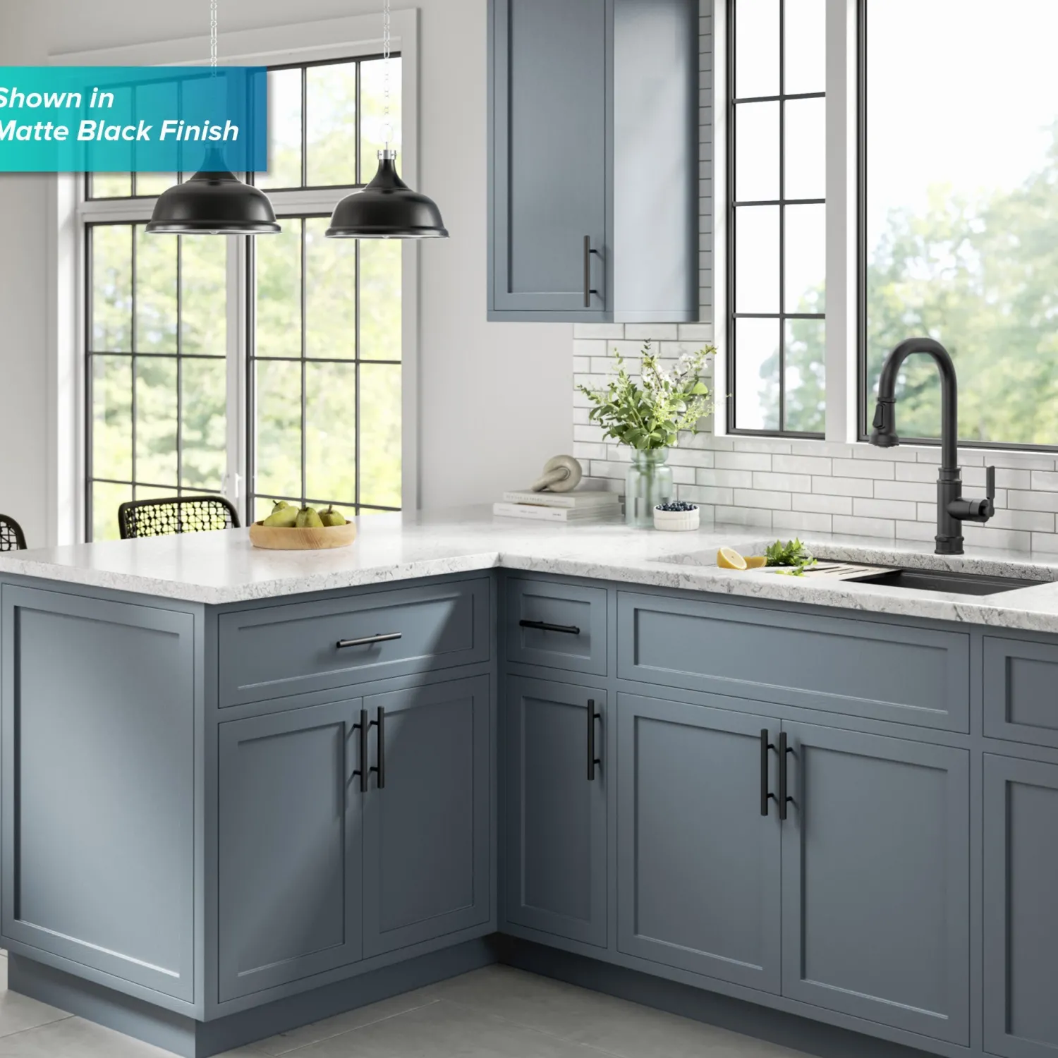 Best Allyn Industrial Pull-Down Kitchen Faucet in Chrome Single Hole