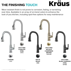 New Allyn Industrial Pull-Down Kitchen Faucet in Matte Black Single Hole