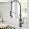 Discount Allyn Single Handle Pull Down Kitchen Faucet in Spot-Free Stainless Steel Single Hole