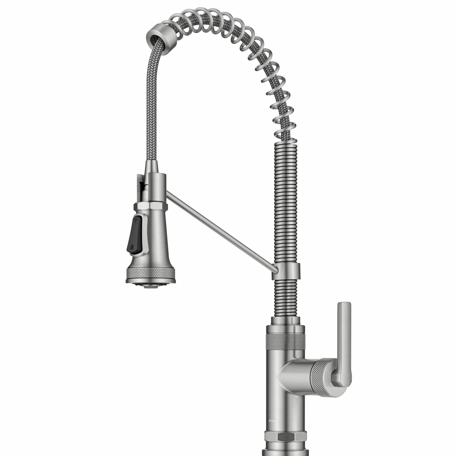 Discount Allyn Single Handle Pull Down Kitchen Faucet in Spot-Free Stainless Steel Single Hole