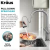 New Allyn Stainless Nut & Bolt Diamond Cut Kitchen Faucet Single Hole