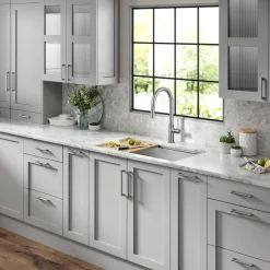 Hot Allyn Stainless Single Handle Kitchen Faucet with Diamond Cut Single Hole