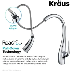 Best Ansel Dual Function Pull-Down Kitchen Faucet in Chrome - Discontinued Single Hole