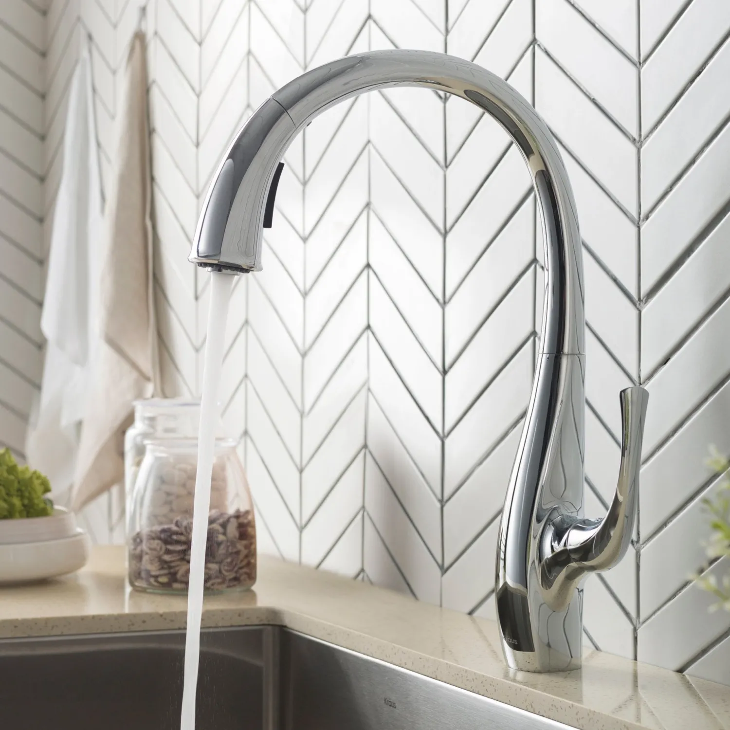 Best Ansel Dual Function Pull-Down Kitchen Faucet in Chrome - Discontinued Single Hole